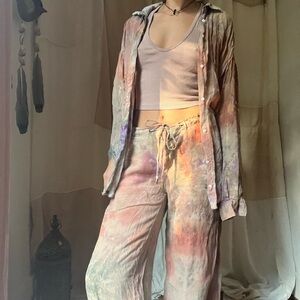 upcycled hand dyed set